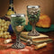 Rustic Woods Forest Spirit Greenman And Greenlady Wine Goblet Chalice Set 8oz