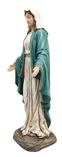 Ebros Gift Our Lady of Grace Virgin Mary Decorative Figurine 10.25"H - Ebros Gift