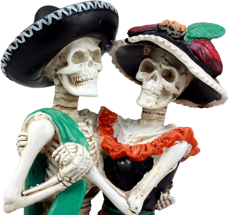 Ebros Day of the Dead Celebration Skeleton Couple Dancing Figurine 12 inch