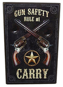 Ebros Gift Western Dual Revolver Gun Carry Rule Secret Safe Book Shaped Multiple Keys Decorative Storage Organizer