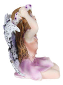 Fairy Garden Lavender Laurel Fairy Waking Up Figurine 3.25"H Miniature Faerie