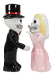 Ebros Dias De Los Muertos Wedding Waltz Dance Sugar Skulls Ceramic Salt Pepper Shakers