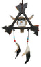 Native Indian 3 Arrows White Buffalo Bison Dream Catcher Wall Hanging Home Decor