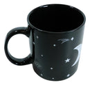 Black Wicca Alchemy Sacred Triple Moon Goddess Magic Porcelain Coffee Mug 11Oz