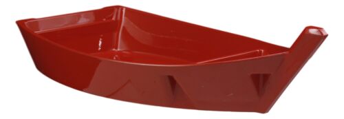 Pack Of 2 Japanese Red Sushi Boat Serving Plate Plastic Lacquer Restaurant Grade