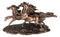 Rustic Western Wild And Free 3 Running Stallion Horses Racing The Wind Figurine