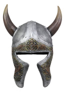 Ebros Norse Mythology Horned Valhalla Viking Helmet Decor Sculpture 16.25" Tall