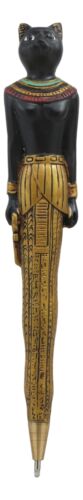 Egyptian Ubasti Temple of Bast Bastet Cat Ballpoint Pen Set of 2 Gods Of Egypt