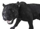 Grand Scale Realistic Black Panther Jaguar Leopard Prowling Statue 31"Long