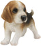 Ebros Realistic Adorable Tri Color Beagle Dog Puppy Figurine 5.75" Long