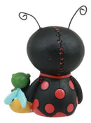 Furry Bones Dots Ladybug In Tuxedo Red Polkadots Skeleton Figurine Furrybones