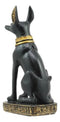 Egyptian God Of The Afterlife And Mummy Anubis Dog Dollhouse Miniature 3"H