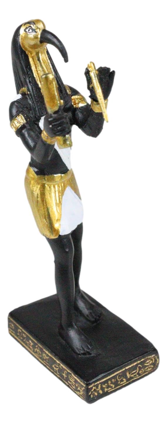 Egyptian God Of Technology Wisdom Thoth Dollhouse Miniature Statue Gods Of Egypt - Ebros Gift