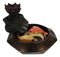 Feng Shui Padma Lotus Basin Yin Yang Koi Fishes Backflow Incense Cone Burner