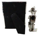 Ebros Marine Fisherman Metal Sculpture 5"X7" Picture Frame Vertical Horizontal Display
