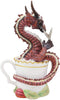 Ebros Cocoa Dragon Drunken Beverage Spirit Drinks and Dragons Statue 7.75" Tall