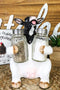 Ebros Farm Grassland Bovine Cattle Cow Moo Moo Salt Pepper Shakers Holder Set