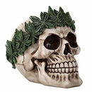 Novelty Laurel Caesar Head Skull Figurine Halloween Decor 6"L Skeleton Head