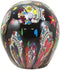 Ebros Day Of The Dead Black Sugar Skull With Floral Tattoo Cranium Skull Statue