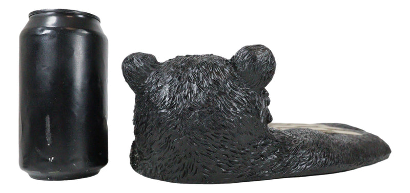 Rustic Western Forest Black Bear Checkerboard With Bear Paw Color Checkers Set