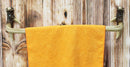 Ebros 25" Wide Western Rustic Hunters Stag Deer Antler Towel Bar Rack Wall Hooks Decor Plaque Multi-Purpose Antlers Hook Racks Bathroom Vanity Accent Organizer Decorative Hanger - Ebros Gift