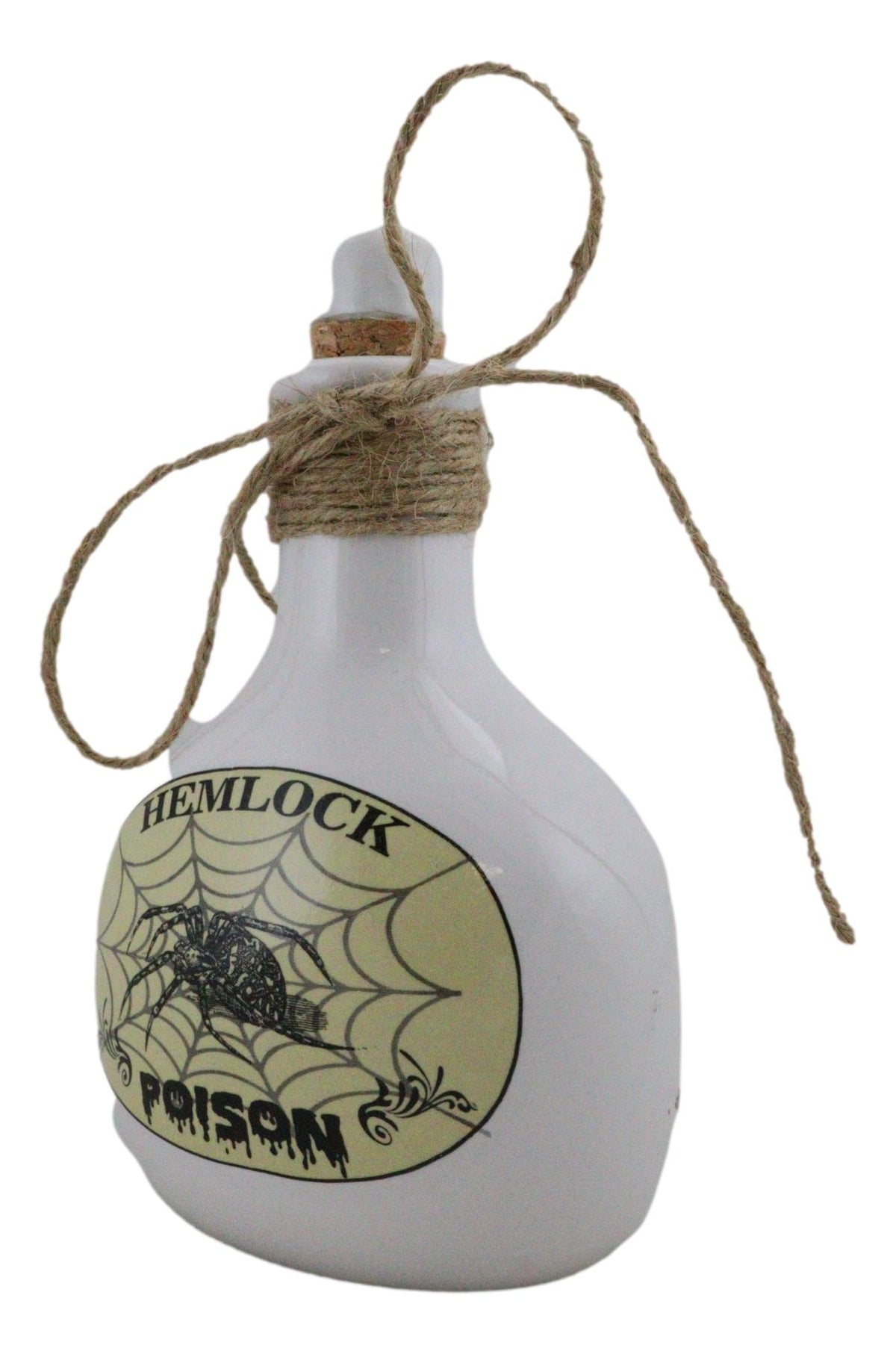 Ebros 5.5"H Ceramic Mad Doctor Small Display Container with Cork Lid (Hemlock Spider) - Ebros Gift
