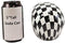 Ebros Harlequin Black And White Squares Checkered Skull Figurine Statue 6" Long