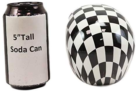 Ebros Harlequin Black And White Squares Checkered Skull Figurine Statue 6" Long