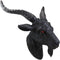 Ebros Large 18.5" Wide Black Goat With Red Eyes Wall Sculpture Hanging Plaque - Ebros Gift