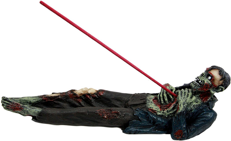 Ebros Gift Zombie Walking Dead With Ripped Chest Stick Incense Burner Figurine 9.5" Long