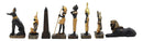 Ebros Egyptian Miniature Figurine Gods Of Egypt Set of 8 Anubis Osiris Bastet