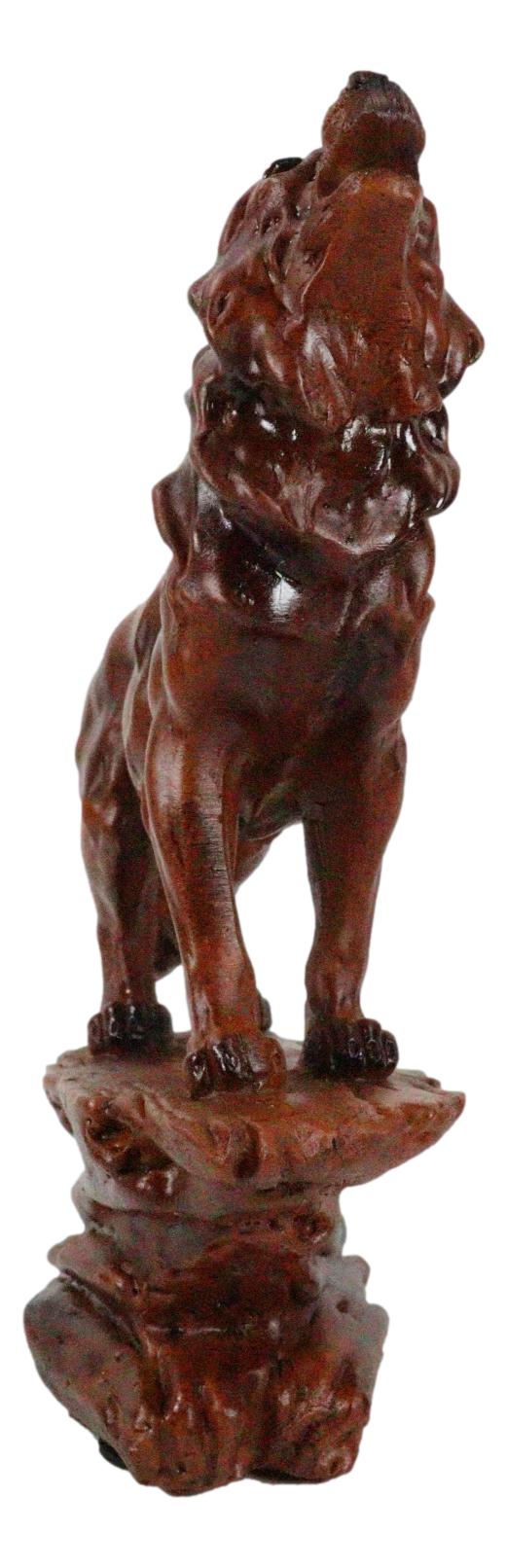 Ebros Wildlife Nature Full Moon Howling Night Wolf Figurine Timberwolves Decor