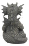 Ebros Whimsical Meditating Dragon Fists Inner Qi Strength Power Statue 5" Tall Decor