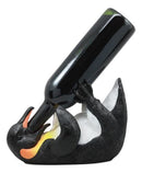 Ebros South Pole Emperor Penguin Wine Holder Birds Of Antarctica Kitchen Decor