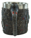 Ebros Egyptian Eye Of Horus Amulet Wedjat Mug Drink Coffee Cup Winged Scarab Beetle