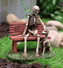 Ebros Old Man and A Dog Love Never Die Skeleton Resin Home Decor Figurine