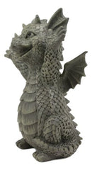 Hug Me Please! Small Baby Garden Dragon With Wide Open Arms Statue Fantasy Decor