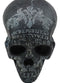 Ebros Black Astrology Paranormal Ouija Spirit Skull Statue 8.5"L Supernatural
