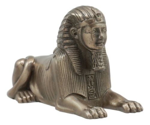 Egyptian Androsphinx Statue Pyramid Guardian Figurine Gods Of Egypt Wonder Decor - Ebros Gift