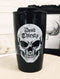 Ebros Gothic Macabre Dead Thirsty Sinister Skull Ceramic Travel Coffee Mug Cup W/ Lid