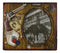 Rustic Western Cowboy Pistol Horseshoe Poker Cards Wooden 8"X10" Picture Frame