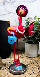 Ebros Pink Flamingo Hot Summer Fashion Diva With Shades And Blue Pumps Decor Statue