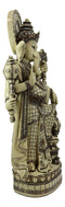 Ebros 21" Tall Hindu Ganesha On Lotus Throne with Percussion Maracas Statue - Ebros Gift