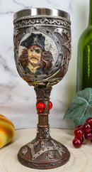 Ebros Pirate Captain Sparrow And Hook Blunderbuss Cutlass Wine Goblet Chalice