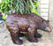 Large 21" Long Grizzly Brown Bear Polyresin Outdoor Garden Decorative Statue
