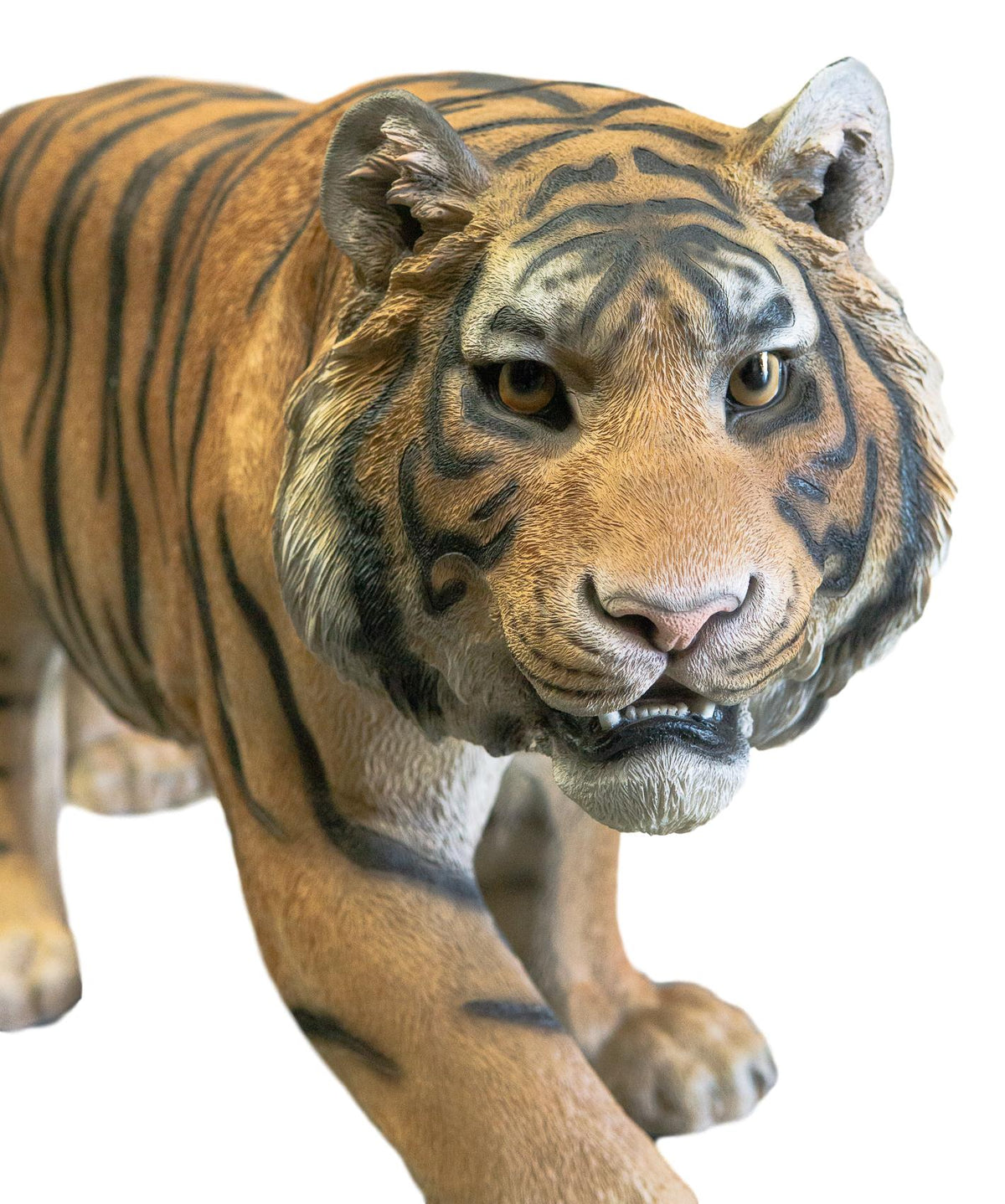 Grand Size 55"Long Majestic Lifelike Jungle Apex Predator Bengal Tiger Statue