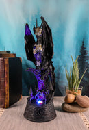 Castle Guard Golden Axe Legendary Dragon Warrior Figurine With LED Crystal Lamp