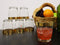 Ebros Set of 6 Italian Import Elegant DOF Double Old Fashioned Tumbler Glass With 14k Gold Plated Classical Greek Key Greca Border Rim Accent 12oz Bartending Cocktail Glassware Lowball Rocks Glasses