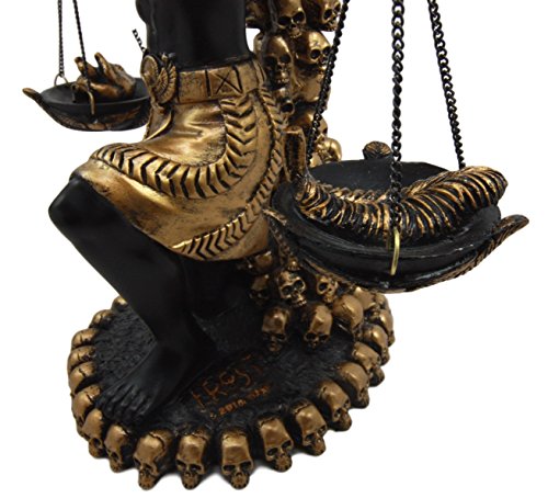 Ebros Anubis Statue Ankh Altar Weighing The Heart Against Feather Figurine 9"H