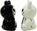 Ebros Furry Bones Bun Bun Rabbits Salt And Pepper Shakers Ceramic Set 3.5"H